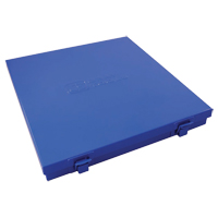 Slim Metal Box, 10-1/2" D x 9-1/4" W x 1-1/4" H, Blue Northern Industrial Supply Inc.