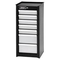 Armoire compl&eacute;mentaire, 7 tiroirs, 14-3/4" la x 18" p x 33,34" h, Noir Northern Industrial Supply Inc.