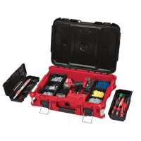 Packout Tool Box, 22" x 16" x 7", Black/Red Northern Industrial Supply Inc.