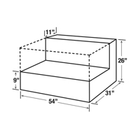 Steel Fuel Transfer Tank, Steel, 50 gal. Capacity, White Northern Industrial Supply Inc.