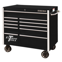 RX Series Rolling Tool Cabinet, 11 Drawers, 41-1/2" W x 25-1/2" D x 40-1/2" H, Black Northern Industrial Supply Inc.