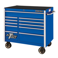 RX Series Rolling Tool Cabinet, 11 Drawers, 41-1/2" W x 25-1/2" D x 40-1/2" H, Blue Northern Industrial Supply Inc.