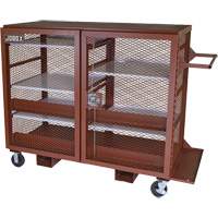Armoire mobile en treillis, Acier, 49 pi³, Rouge Northern Industrial Supply Inc.