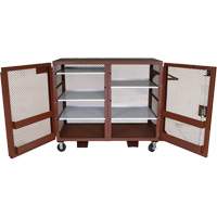 Armoire mobile en treillis, Acier, 49 pi³, Rouge Northern Industrial Supply Inc.