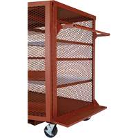 Armoire mobile en treillis, Acier, 37 pi³, Rouge Northern Industrial Supply Inc.