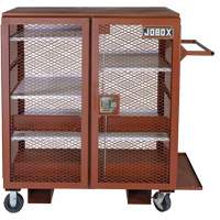 Armoire mobile en treillis, Acier, 37 pi³, Rouge Northern Industrial Supply Inc.