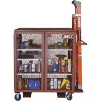 Armoire mobile en treillis, Acier, 37 pi³, Rouge Northern Industrial Supply Inc.