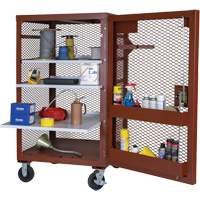 Armoire mobile en treillis, Acier, 22 pi³, Rouge Northern Industrial Supply Inc.