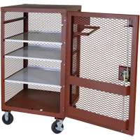 Armoire mobile en treillis, Acier, 22 pi³, Rouge Northern Industrial Supply Inc.