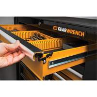 Powered Tool Cart, 11 Drawers, 42-1/2" W x 24-7/16" D x 41" H, Black/Orange Northern Industrial Supply Inc.