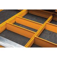 Powered Tool Cart, 11 Drawers, 42-1/2" W x 24-7/16" D x 41" H, Black/Orange Northern Industrial Supply Inc.