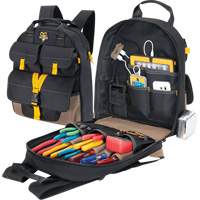 Sac &agrave; dos avec prises de recharge pour appareils &eacute;lectroniques, 13-1/2" lo x 5-1/4" la, Noir, Polyester Northern Industrial Supply Inc.