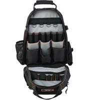 Arsenal&reg; 5843 Tool Backpack, 13-1/2" L x 8-1/2" W, Black, Polyester Northern Industrial Supply Inc.