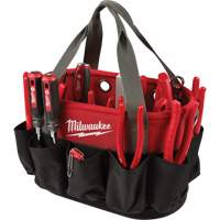 Sac ovale utilitaire, Nylon balistique, 24 pochettes, Noir/Rouge Northern Industrial Supply Inc.