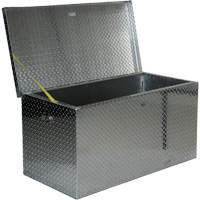 Aluminum Treadplate Portable Tool Box, 25-1/16" D x 49-1/4" W x 24" H, Silver Northern Industrial Supply Inc.