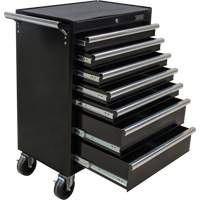 Chariot &agrave; outils industriel, 7 tiroirs, 27" la x 18-3/4" p x 39" h, Noir Northern Industrial Supply Inc.