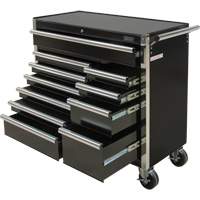 Industrial Tool Cart, 11 Drawers, 41" W x 18-3/4" D x 39-1/3" H, Black Northern Industrial Supply Inc.