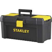 Coffre &agrave; outils avec plateau Essential, 16" la x 8" p x 7-3/10" h, Noir/Jaune Northern Industrial Supply Inc.