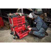Boîte &agrave; outils avec 3 tiroirs Packout, 16-1/3" x 14-1/3" x 22-1/5", Noir/Rouge Northern Industrial Supply Inc.