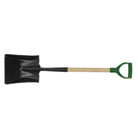 Square Point Shovel, Wood, Tempered Steel Blade, D-Grip Handle, 29" Long Northern Industrial Supply Inc.