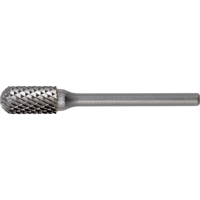 CLEVELAND Solid Carbide Burrs - Cylinder Shape with Ball Nose, SC-3, 3/8" Dia., 3/4" Depth of Cut Northern Industrial Supply Inc.