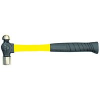 Heavy-Duty Fibreglass Handle Ball Pein Hammer, 8 oz. Head Weight, Plain Face, Cushion Handle Northern Industrial Supply Inc.