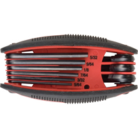 Folding Hex Key Set, 9 Pcs., Imperial Northern Industrial Supply Inc.