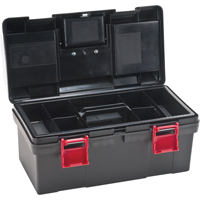 Plastic Tool Box, 17-1/2" W x 9-1/2" D x 8" H, Black Northern Industrial Supply Inc.