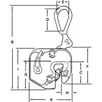 GXL Plate Clamp, 1000 lbs. (0.5 tons), 1/16" - 5/8" Jaw Opening Northern Industrial Supply Inc.