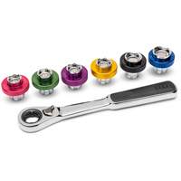 6 Point Magnetic Oil Drain Plug Metric Socket Set, 7 Pieces, 3/8" Drive Size Northern Industrial Supply Inc.