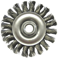 Wire Wheel Brushes, 4" Dia., 0.02" Fill, 5/8"-11 Arbor, Steel Northern Industrial Supply Inc.