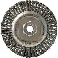Wire Wheel Brushes, 5-7/8" Dia., 0.02" Fill, 5/8"-11 Arbor, Steel Northern Industrial Supply Inc.