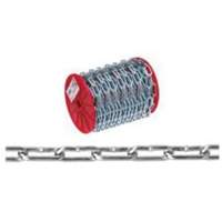 Straight Link Coil Chain, Low Carbon Steel, 2/0 x 120' (36.6 m) L, 520 lbs. (0.26 tons) Load Capacity Northern Industrial Supply Inc.