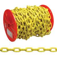 Proof Coil Chain, Low Carbon Steel, 3/16" x 100' (30.4 m) L, Grade 30, 800 lbs. (0.4 tons) Load Capacity Northern Industrial Supply Inc.