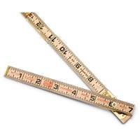 Red End&reg; Oversized Brick Mason Rule, 6' L, Wood, 1/16" Graduations Northern Industrial Supply Inc.
