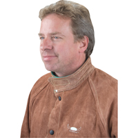 Welding Jacket, Leather, 4X-Large, Lava Brown Northern Industrial Supply Inc.