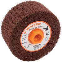 Tambour de conditionnement de surface Blendex ALLSTEEL, 4-1/4" dia. x 2" la, 5/8"-11 Arbre, Grain Moyen Northern Industrial Supply Inc.