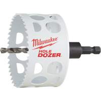 Scie-cloche Hole Dozer avec arbre, 3", Profondeur de la coupe 1-5/8", Bim&eacute;tal Northern Industrial Supply Inc.