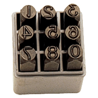 Jeu de num&eacute;ros &agrave; estamper &agrave; la main, 9 morceaux Northern Industrial Supply Inc.