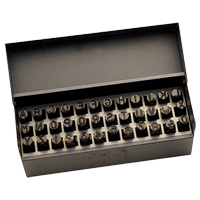 Jeu de lettres et num&eacute;ros pour estampage &agrave; la main, 36 morceaux Northern Industrial Supply Inc.
