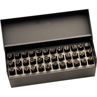 Jeu de lettres et num&eacute;ros pour estampage &agrave; la main, 36 morceaux Northern Industrial Supply Inc.