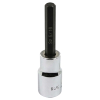 Bit Socket, Hex, 5/16" x 3-1/4" L, 1/2" Square Drive Drive Northern Industrial Supply Inc.