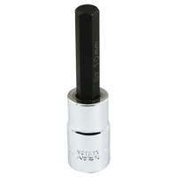 Bit Socket, Hex, 10 mm x 81 mm L, 1/2" Square Drive Drive Northern Industrial Supply Inc.
