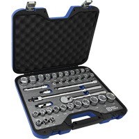 SAE & Metric Socket & Attachments Set, 38 Pcs, 1/2" Drive Size Northern Industrial Supply Inc.