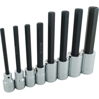 Hex Head Socket Set, Hex, 1/2" Drive, 8 Pcs Northern Industrial Supply Inc.