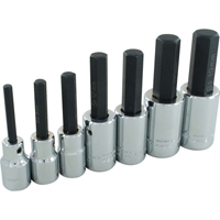 Hex Head Socket Set, Hex, 1/2" Drive, 7 Pcs Northern Industrial Supply Inc.