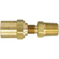3/8" NPT Reusable Hose Fitting, 11/16" Dia., Brass Northern Industrial Supply Inc.