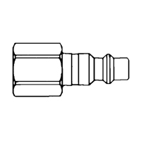 Raccords rapides - 1/2" industriel, &agrave; soupape/1 voie - Abouts, 3/8" Northern Industrial Supply Inc.