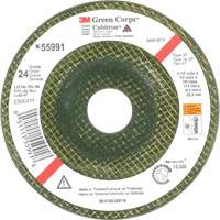 Meule &agrave; moyeu d&eacute;port&eacute; Green Corps, 4-1/2" x 1/4", Arbre 7/8", C&eacute;ramique, Type 27 Northern Industrial Supply Inc.