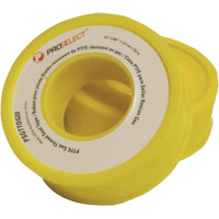 Gas & Oil PTFE Pipe Thread Tape, 12.7 mm (1/2") x 6.6 m (21.67'), Yellow Northern Industrial Supply Inc.
